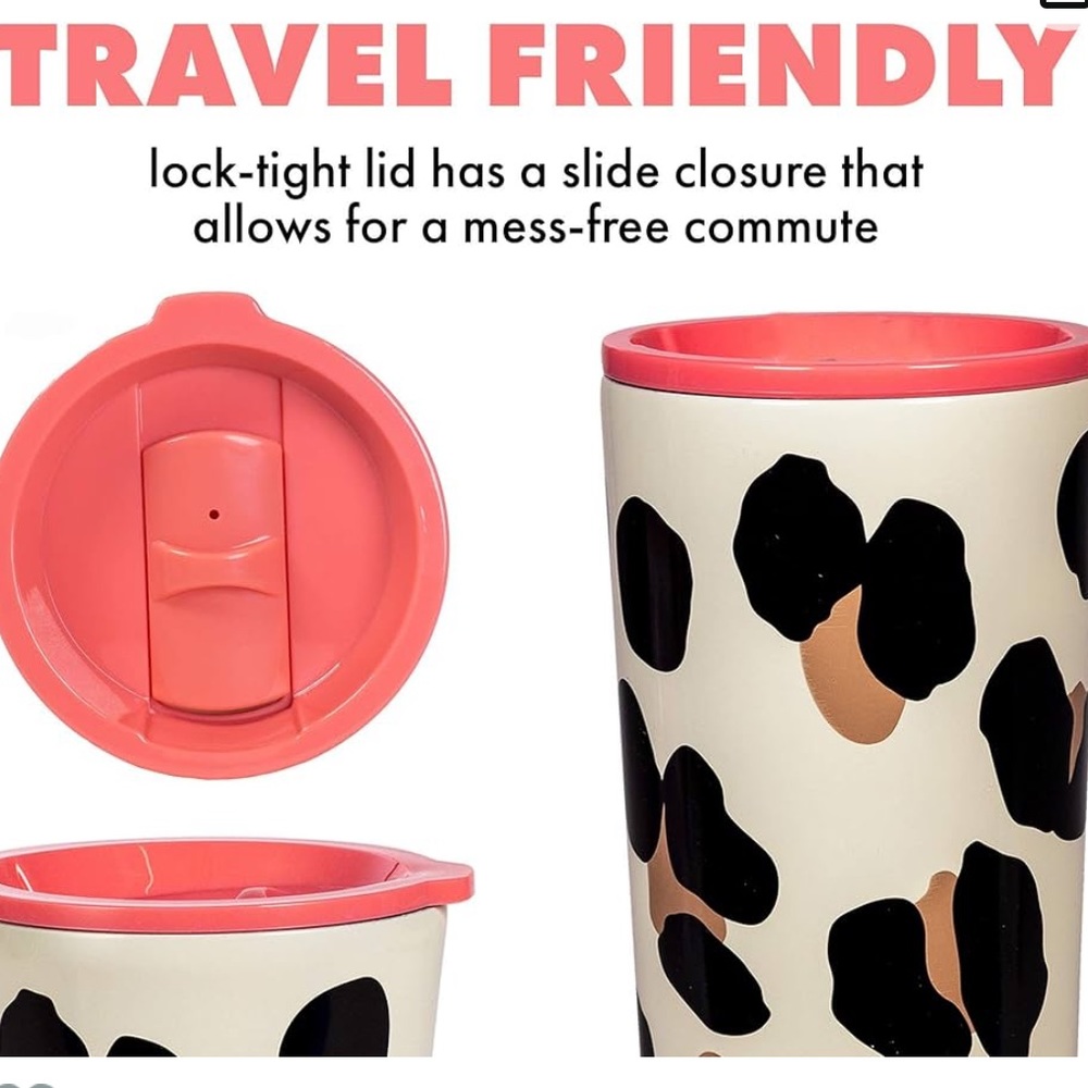 🆕 Kate Spade Forest Feline Stainless Steel Tumbler 24 oz - Picture 12 of 13
